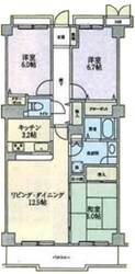 アーク昭島レジデンスの物件間取画像